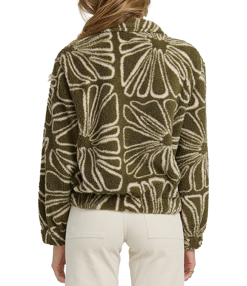 Billabong Long Sleeve First Light Sherpa Center Front Zip Sweatshirt