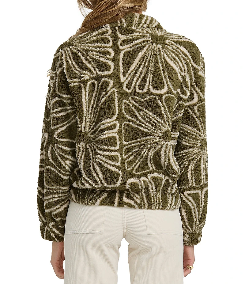 Billabong Long Sleeve First Light Sherpa Center Front Zip Jacket