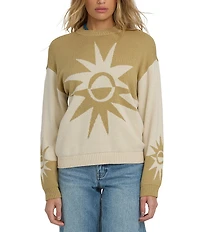 Billabong Long Sleeve Graphic Reverse Heat Sweater