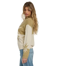 Billabong Long Sleeve Graphic Reverse Heat Sweater