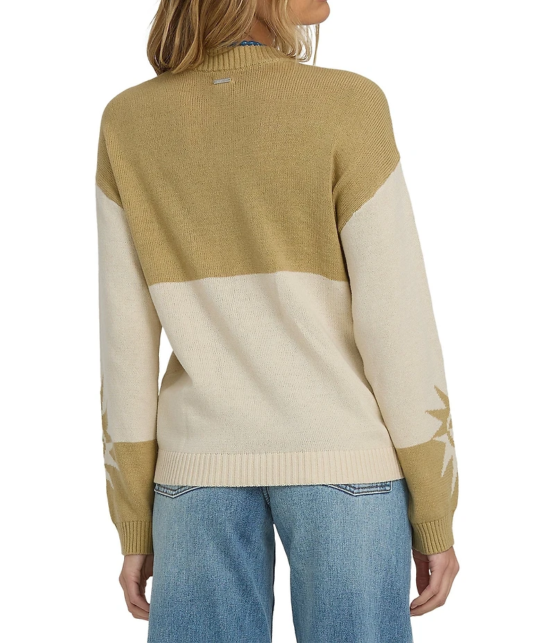 Billabong Long Sleeve Graphic Reverse Heat Sweater