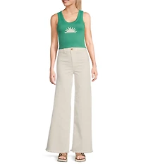 Billabong New Beginnings Cropped Graphic Tank Top