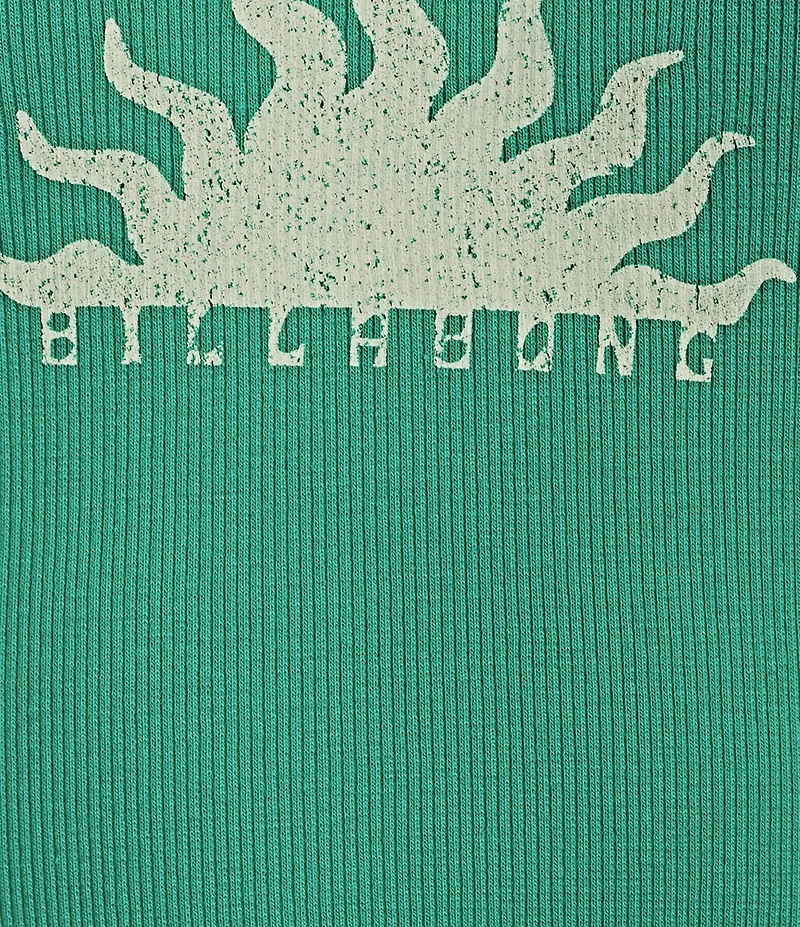 Billabong New Beginnings Cropped Graphic Tank Top