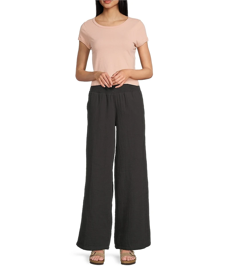 Billabong New Waves High Rise Relaxed Gauze Pants