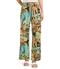 Billabong New Waves High Rise Smocked Striped Pants