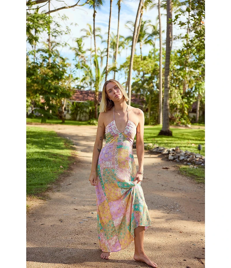 Billabong One Day Sleeveless Printed Maxi Dress