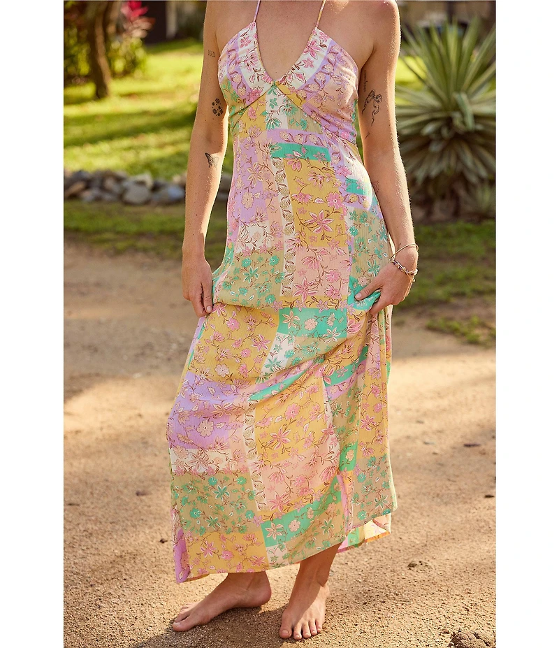 Billabong One Day Sleeveless Printed Maxi Dress