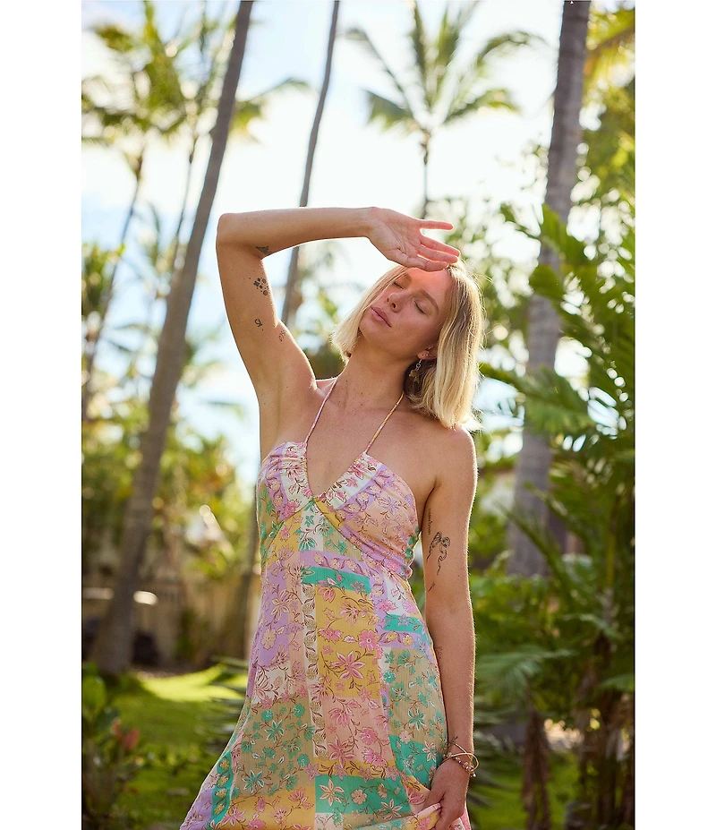 Billabong One Day Sleeveless Printed Maxi Dress