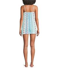 Billabong Picnic Beach Song Square Neck Spaghetti Strap Dress Swim Cover-Up