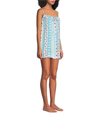 Billabong Picnic Beach Song Square Neck Spaghetti Strap Dress Swim Cover-Up