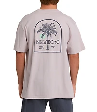 Billabong Portal Premium Palm Tree Graphic Short Sleeve T-Shirt