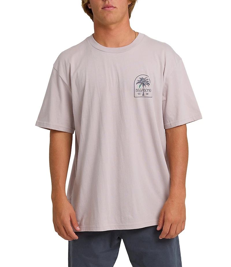 Billabong Portal Premium Palm Tree Graphic Short Sleeve T-Shirt