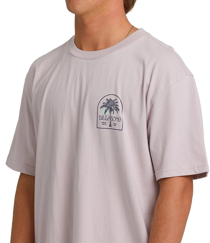 Billabong Portal Premium Palm Tree Graphic Short Sleeve T-Shirt