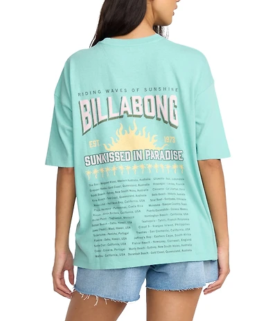 Billabong Reach For Sunshine Short Sleeve Boyfriend T-Shirt
