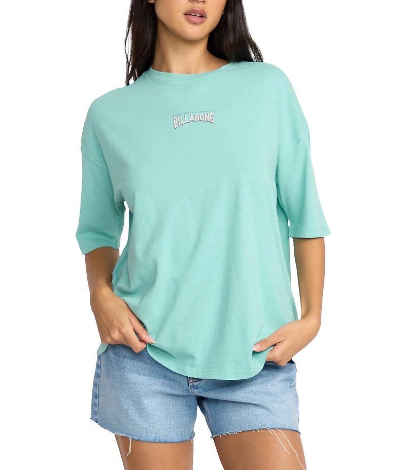 Billabong Reach For Sunshine Short Sleeve Boyfriend T-Shirt