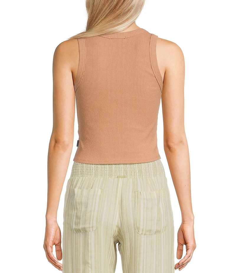 Billabong Rerun Sleeveless Fitted Ribbed Knit Tank Top