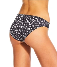 Billabong Shadow Tropical Floral Print Reversible Lowrider Hipster Swim Bottom