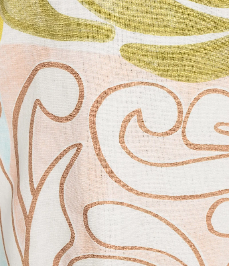Billabong So Free Sleeveless Printed Linen Blend Mini Dress