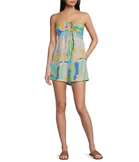Billabong So Groovy Strapless Printed Romper