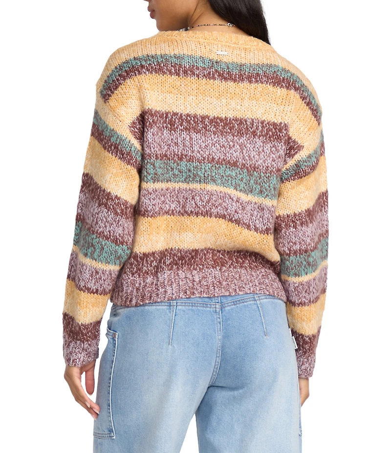 Billabong So Spaced Out Long Sleeve Striped Sweater