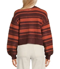 Billabong Something About It Long Sleeve Striped Cardigan