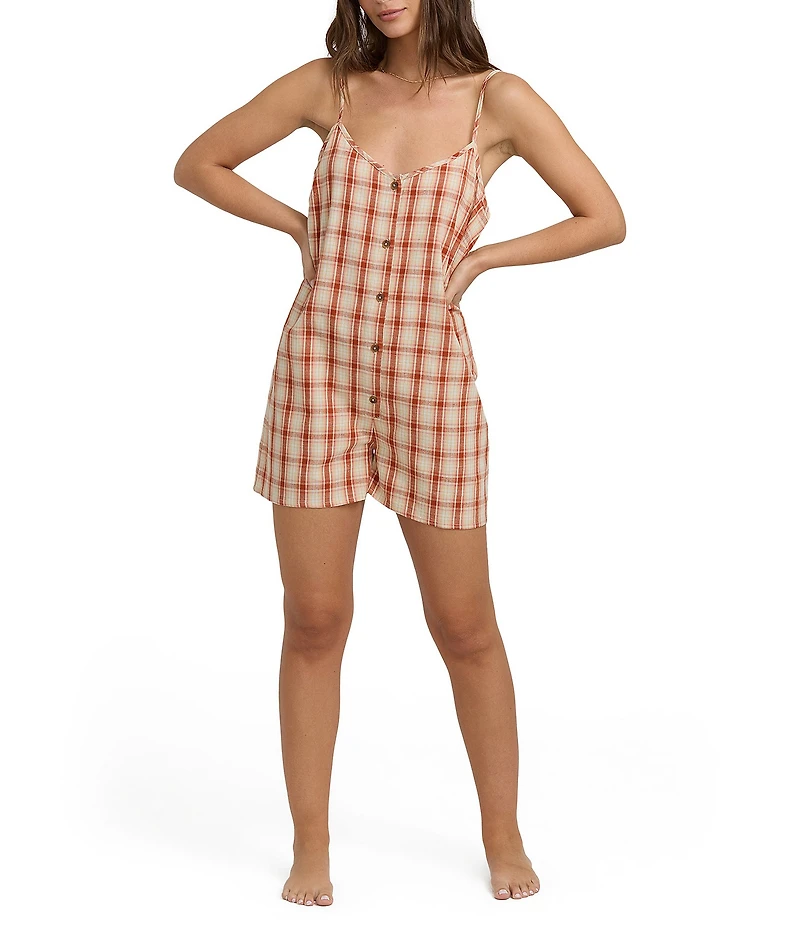 Billabong Spaghetti Strap Dreamy Daze Romper