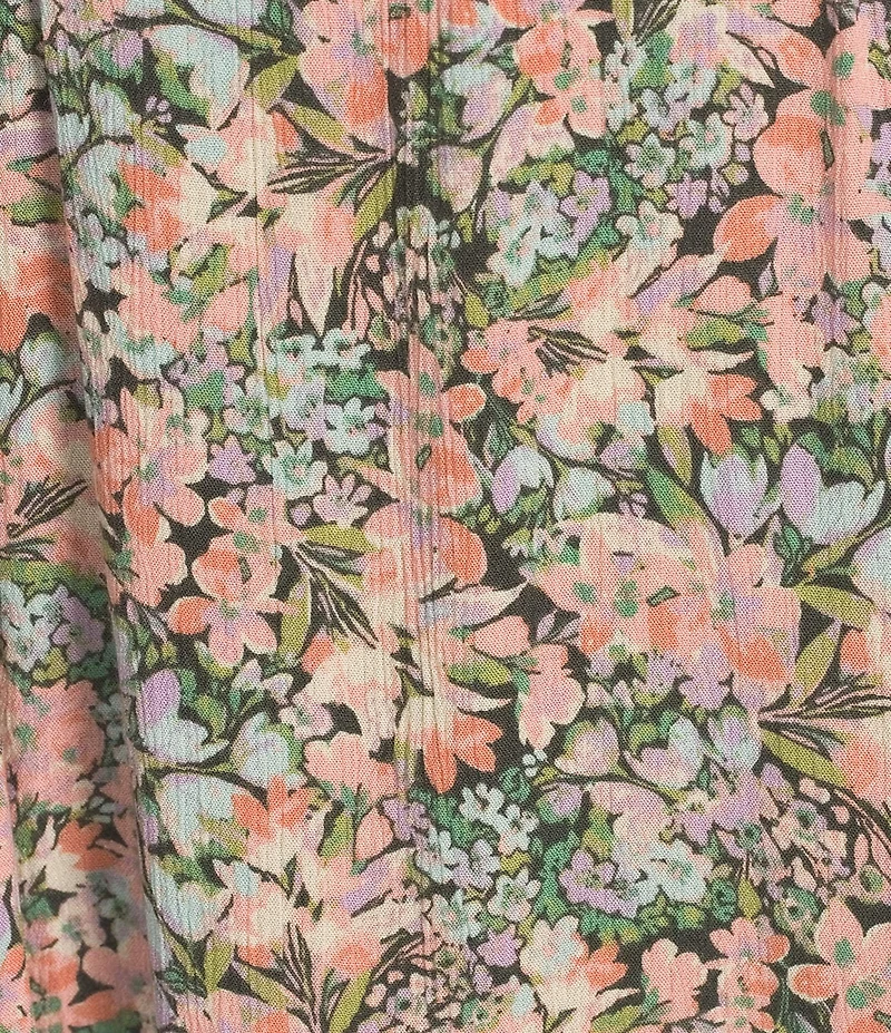 Billabong Star Fall Ditsy Floral Print Long Sleeve Mini Dress