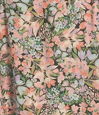 Billabong Star Fall Ditsy Floral Print Long Sleeve Mini Dress