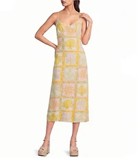 Billabong Summer Babe Sleeveless Printed Midi Dress