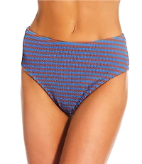 Billabong Summer Hi Stripe Texture High Waist Swim Bottom
