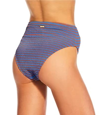 Billabong Summer Hi Stripe Texture High Waist Swim Bottom