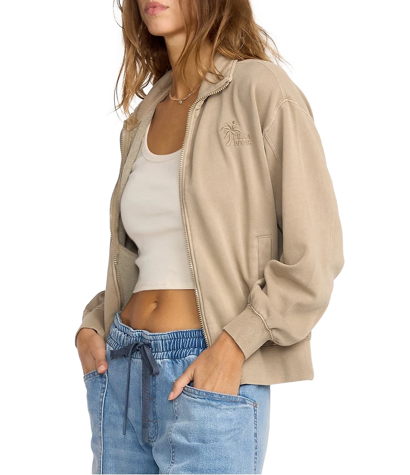 Billabong Sun Lit Long Sleeve Brushed Fleece Zip-Up Jacket