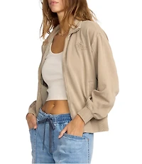 Billabong Sun Lit Long Sleeve Brushed Fleece Zip-Up Jacket