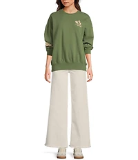 Billabong Sun Wave Livin' Kendal Iconic Desert Back Graphic Brushed Fleece Sweatshirt