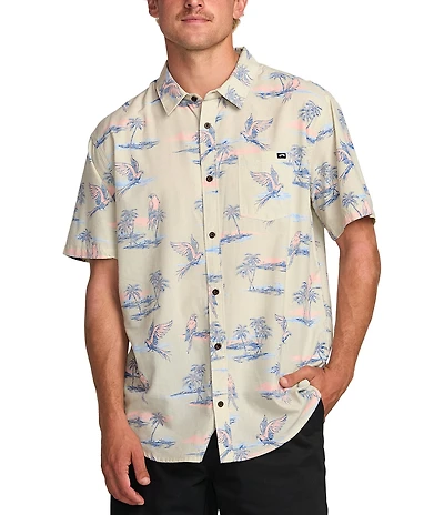 Billabong Sunday Short Sleeve Tropical Print Woven Shirt