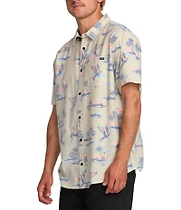 Billabong Sunday Short Sleeve Tropical Print Woven Shirt