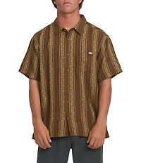 Billabong Sundays Striped Short Sleeve Jacquard Shirt