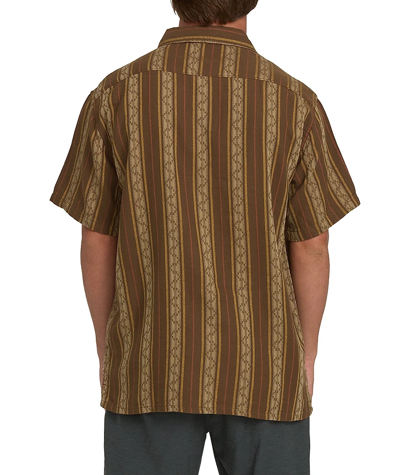 Billabong Sundays Striped Short Sleeve Jacquard Shirt