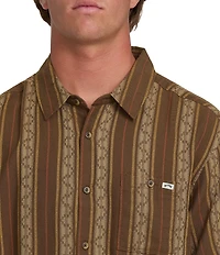 Billabong Sundays Striped Short Sleeve Jacquard Shirt