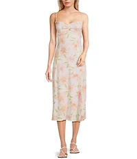 Billabong Sunset Love Sleeveless Floral Printed A-Line Dress