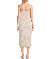 Billabong Sunset Love Sleeveless Floral Printed A-Line Dress