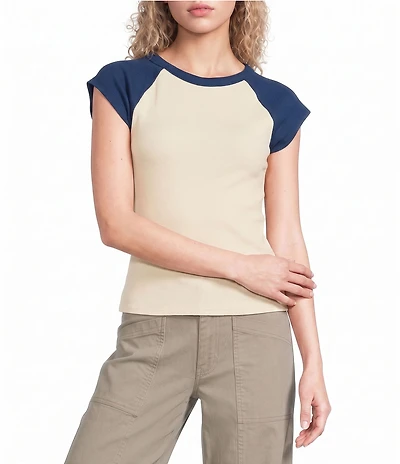 Billabong Surf Camp Color Blocked Raglan Sleeve T-Shirt