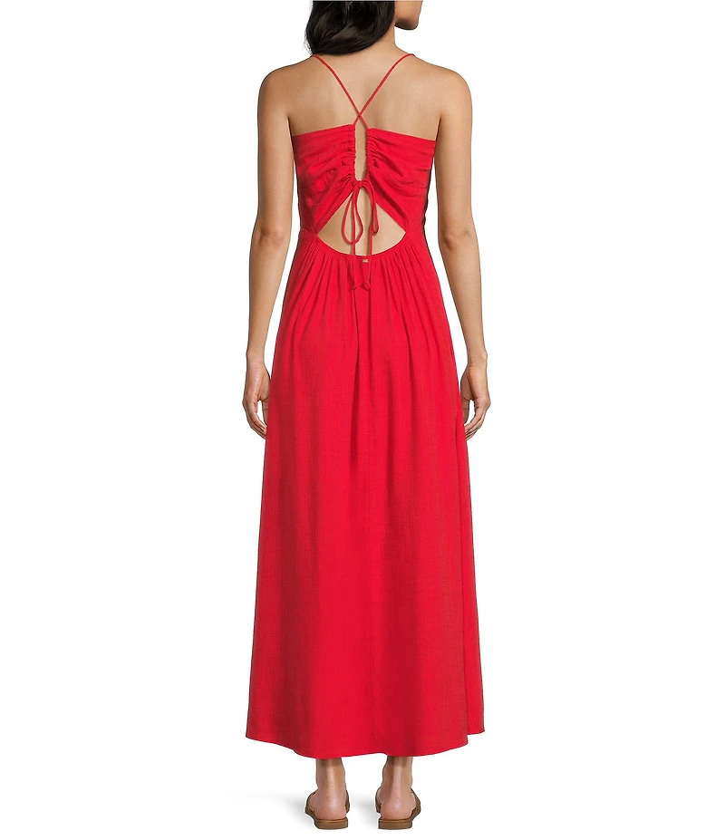 Billabong Take It Back Sleeveless Lace-Up Back Dress