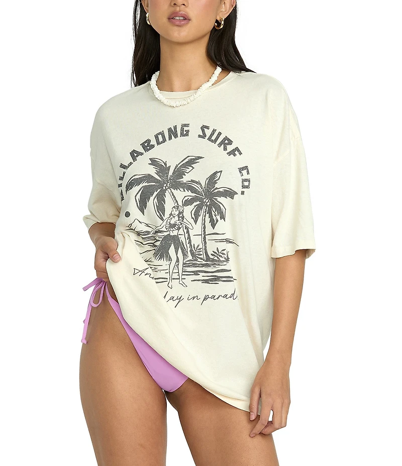 Billabong This Is Tropical Oversized Short Sleeve Graphic T-Shirt
