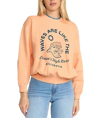 Billabong Time For Kendal Long Sleeve Brushed Fleece Sweatshirt