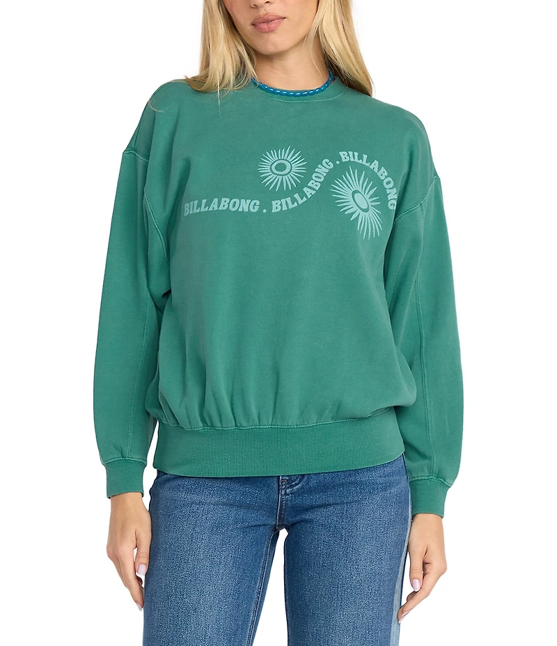 Billabong Time For Kendal Long Sleeve Brushed Fleece Sweatshirt