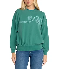 Billabong Time For Kendal Long Sleeve Brushed Fleece Sweatshirt
