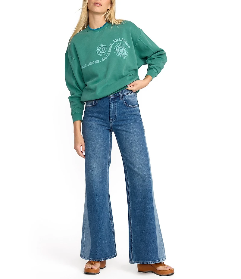Billabong Time For Kendal Long Sleeve Brushed Fleece Sweatshirt
