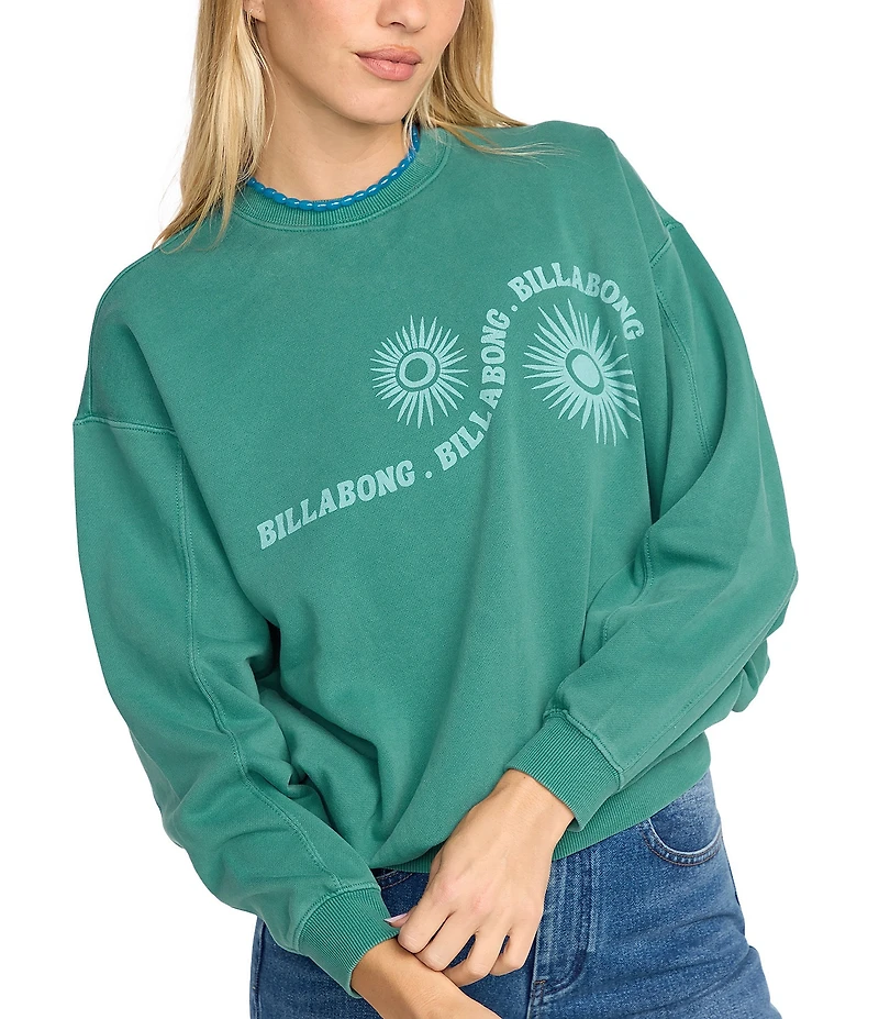 Billabong Time For Kendal Long Sleeve Brushed Fleece Sweatshirt