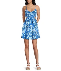 Billabong True Desire Sleeveless Printed Mini Dress
